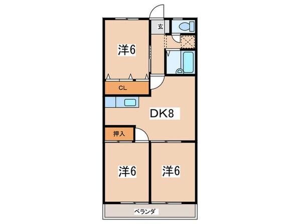 レジデンス壱番館の物件間取画像